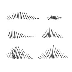 Grass. Hand drawn vector illustration.