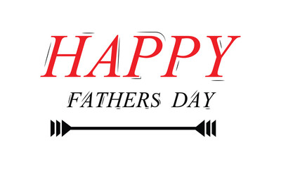 Happy Father's Day logo design, Handwritten text with Father's Day with love vector logo, love for fathers. Vector Illustration . EPS 10 . 