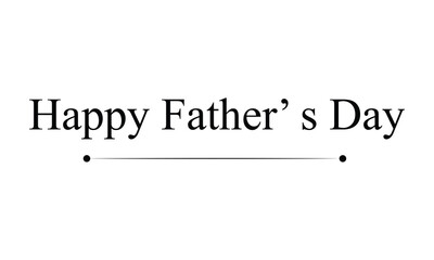 Fototapeta premium Happy Father's Day logo design, Handwritten text with Father's Day with love vector logo, love for fathers. Vector Illustration&nbsp;.&nbsp;EPS&nbsp;10&nbsp;. 