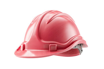Fototapeta premium PNG Red construction hard hat with safety design and ventilation