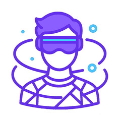 Metaverse Avatar Icon – Futuristic VR Identity Symbol