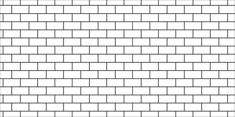 Obraz premium white brick wall texture and solid bricks seamless pattern background. 