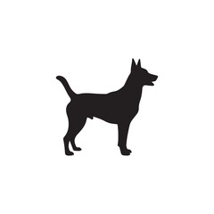 Elegant Silhouette of a Dog