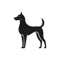 Elegant Silhouette of a Dog