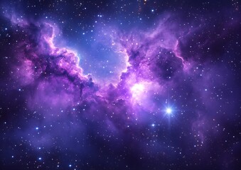 Cosmic nebulae, vibrant colors