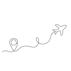 Hand Drawn vector illustration of a airplane 