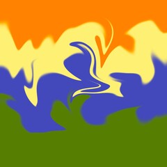 the three gradient colors background	
