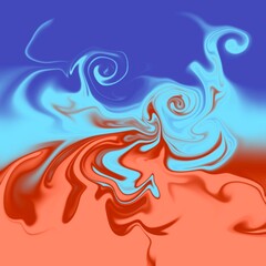 four colors distorted background