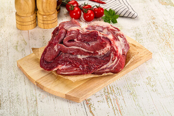 Raw beef meat for cooking