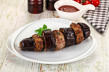 Turkish cuisine - Patlican Kebab with eggplant