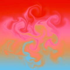 four colors distorted background