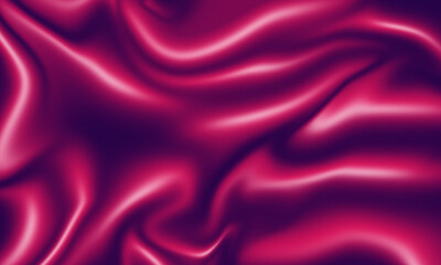 Abstract Wavy Pink and Purple Silk Fabric Texture Background