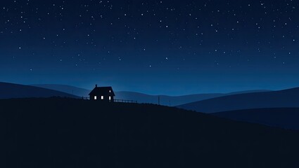 night in the mountains