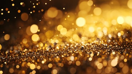 Golden glitter sparkle background