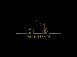 Fototapeta premium Elegant Real Estate luxury Logo