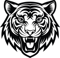 Fototapeta premium tiger head vector