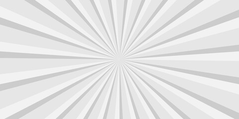 Vector sunburst pattern white and gray design. Vintage sunrays illustration swirl grunge backdrop line. sun beam vector banner design and comic burst gradient concept pattern.	
