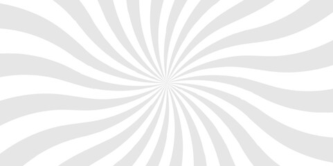 Vector sunburst pattern white and gray design. Vintage sunrays illustration swirl grunge backdrop line. sun beam vector banner design and comic burst gradient concept pattern.	
