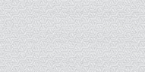 Abstract black minimal grid square line hexagons seamless hexagon polygonal pattern background vector. seamless bright white abstract honeycomb background.	
