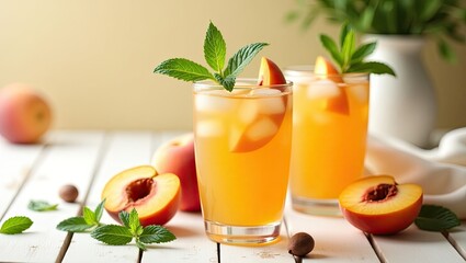 Fototapeta premium fresh fruit juice