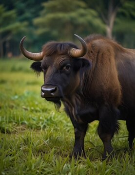 buffalo in the field