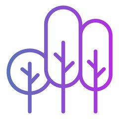 Obraz premium forest Gradient icon