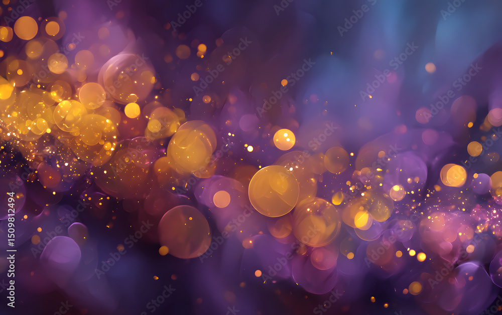 Aufkleber Abstract colorful bubbles with a dreamy background effect.