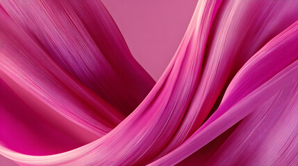 Obraz premium Smooth flowing abstract pink waves symbolizing hope and support for breast cancer awareness 