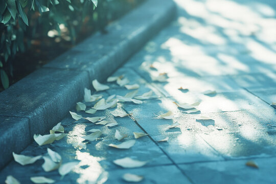 Nature-inspired loading animation with leaves on breeze path