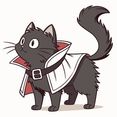 cartoon cat with a smile