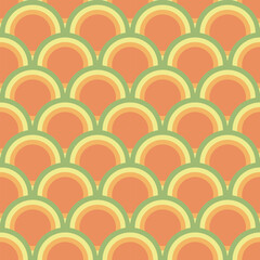 Seamless pattern in Chinese cloud design, Japanese wave, Asian oriental background