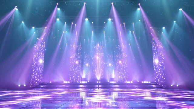 スポットライトで照らされたステージ