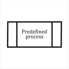 Predefined process symbols in flowchat