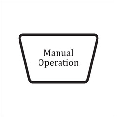 Manual operation symbols in flowchat