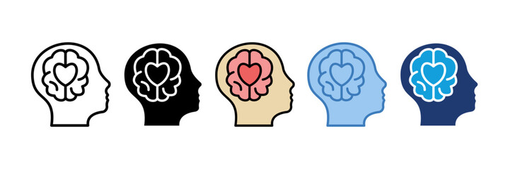 Emotional Intelligence Icon Element For Design