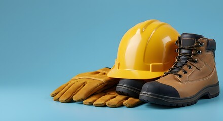 Essential Construction Safety Gear Hard Hat, Work Boots, and Gloves