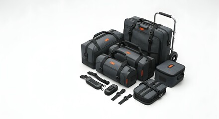 Modern Travel Luggage Collection Durable & Stylish Carry-On Bags, Suitcases, and Accessories for Effortless Journeys