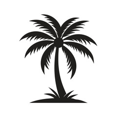 Fototapeta premium Sea Black coconut tree silhouette
