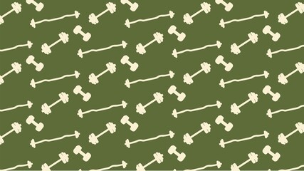 Vector seamless gym pattern design