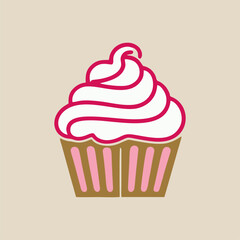 A charming feminine cupcake with intricate floral decorations and soft pastel colors, ideal for tea parties and special celebrations.