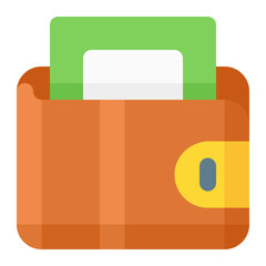 wallet money colored icon
