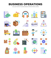 Collection of 25 Business Operations Icons. Streamline Your Workflow
