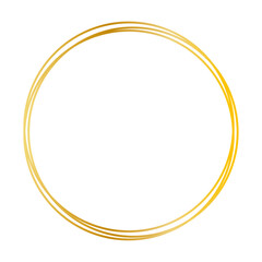 金色　フレーム　高級感　円　丸　重なり