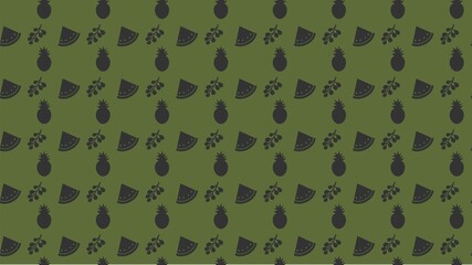 Seamless vegetables and fruits pattern design