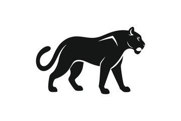 Obraz premium panther-silhouette-logo-icon--cougar-symbol--puma-.eps