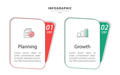 Comparison Infographic Design Template, Comparison between companies and products and services, Business presentation concept with 2 options, To do list or planning icon, vector illustration.