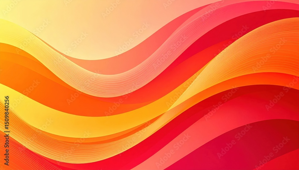 Poster abstract colorful wave background design