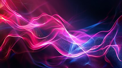 Naklejka premium Abstract glowing wave background with pink and blue light effect