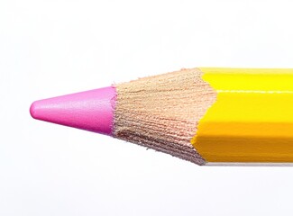 colored pencils on white background