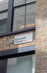 Obraz premium Blackall Street Sign in Hackney, London
